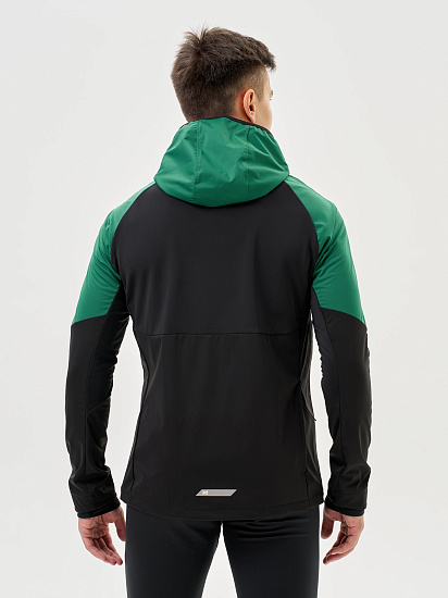 Куртка мужская Nordski Pro Tour Hood Alpine Green/Black - Фото 2 большая