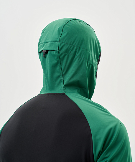 Куртка мужская Nordski Pro Tour Hood Alpine Green/Black - Фото 6 большая