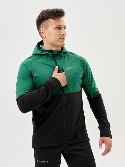 Куртка мужская Nordski Pro Tour Hood Alpine Green/Black - Фото 13 большая