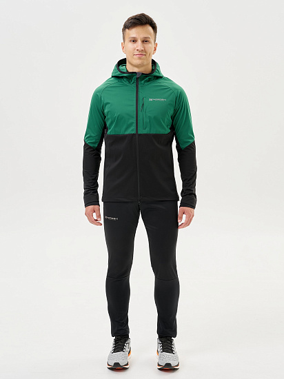 Куртка мужская Nordski Pro Tour Hood Alpine Green/Black - Фото 14 большая