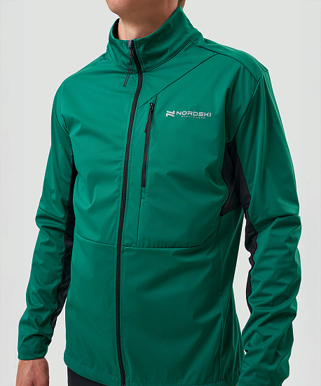 Куртка мужская Nordski Pro Tour Alpine Green/Black - Фото 3 большая
