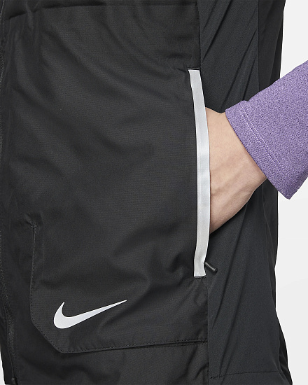 Жилет мужской Nike AeroLoft Black/Reflective Silv - Фото 6 большая