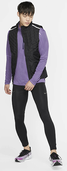 Жилет мужской Nike AeroLoft Black/Reflective Silv - Фото 7 большая
