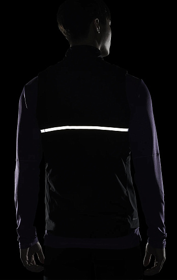 Жилет мужской Nike AeroLoft Black/Reflective Silv - Фото 9 большая