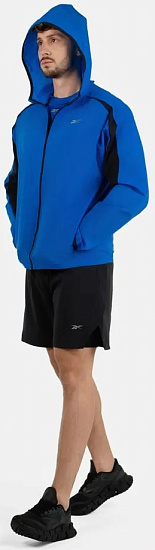 Куртка мужская Reebok Running Woven Синий - Фото 3 большая