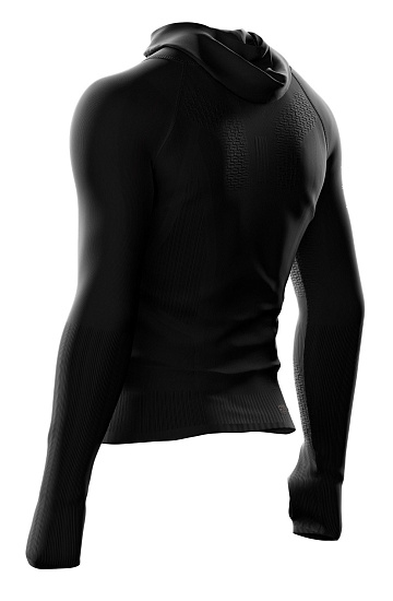 Куртка мужская Compessport Seamless Woodpulp Black - Фото 2 большая