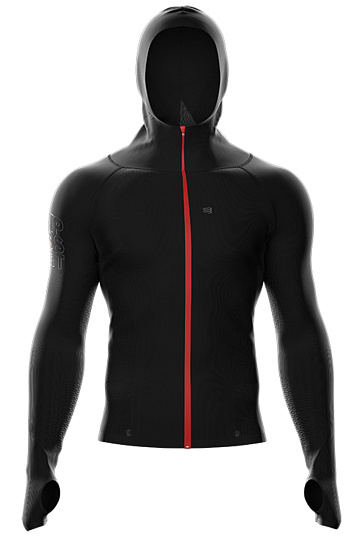 Куртка мужская Compessport Seamless Woodpulp Black - Фото 5 большая