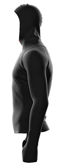 Куртка мужская Compessport Seamless Woodpulp Black - Фото 7 большая