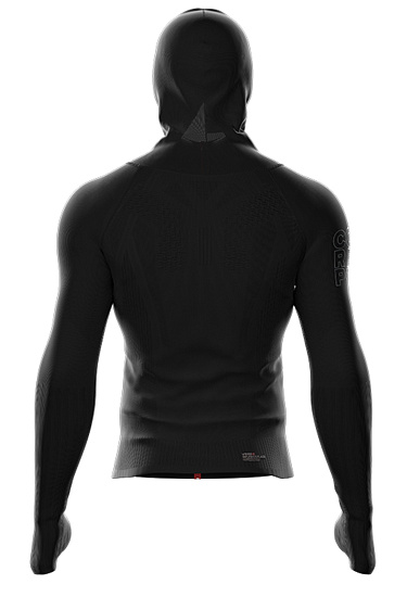Куртка мужская Compessport Seamless Woodpulp Black - Фото 9 большая