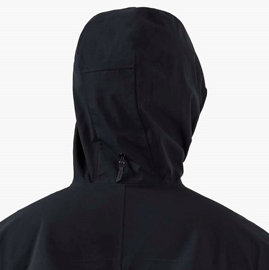 Куртка мужская On Waterproof Anorak Black - Фото 7 большая