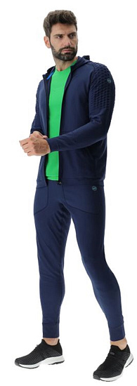 Куртка мужская UYN Run Fit Ow Hooded Full Zip Dress Blue - Фото 7 большая