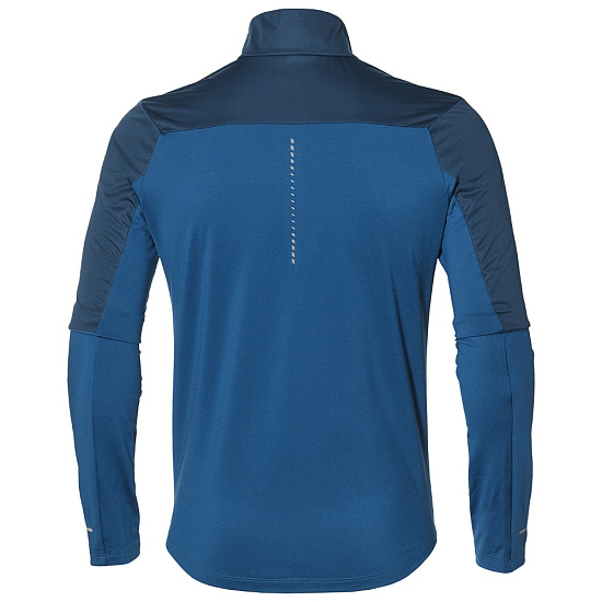 Куртка мужская ASICS Windblock 1/2 Zip Mako BlueDeep Sapphire - Фото 2 большая