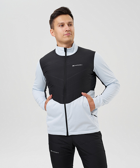 Куртка мужская Nordski Hybrid Pro 2.0 Pearl Blue/Black - Фото 10 большая