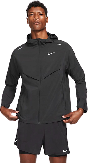 Куртка мужская Nike Windrunner Black - Фото 2 большая
