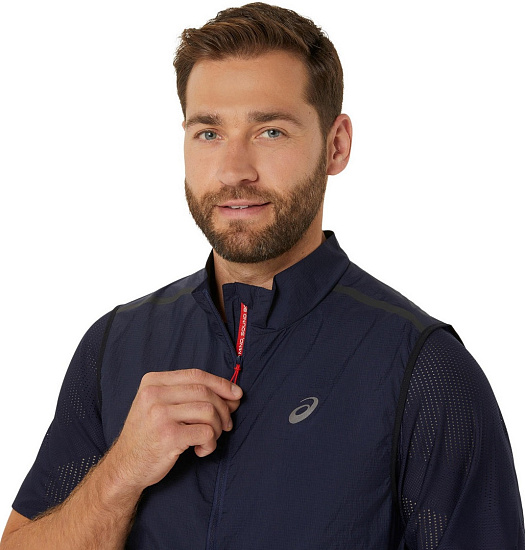 Жилет мужской ASICS Metarun Packable Midnight - Фото 6 большая