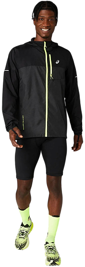 Куртка мужская ASICS Fujitrail Packable Black/Black - Фото 13 большая