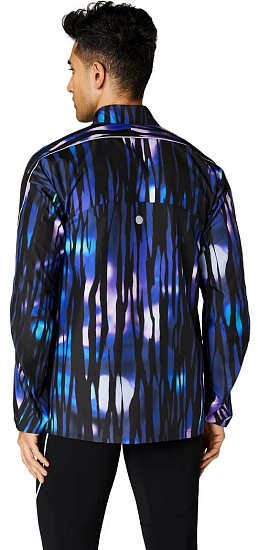 Куртка мужская ASICS Road Lite-Show Blue - Фото 4 большая