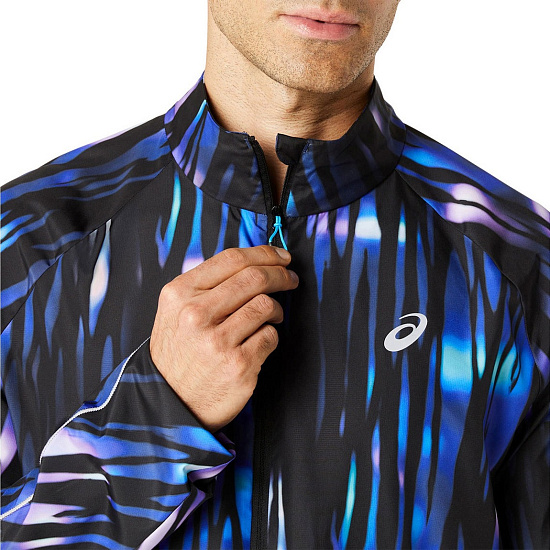 Куртка мужская ASICS Road Lite-Show Blue - Фото 5 большая
