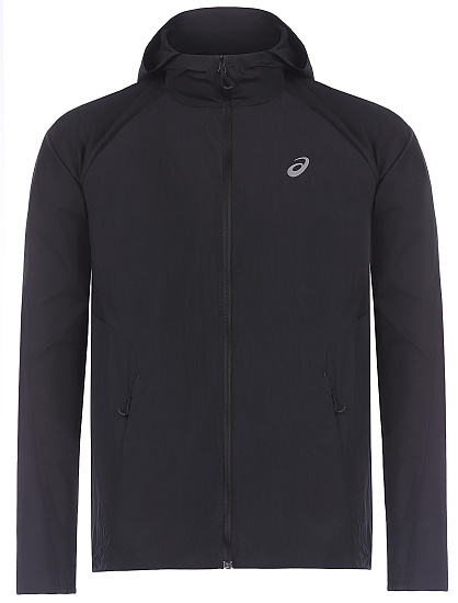Куртка мужская ASICS Road Packable Black - Фото 1 большая