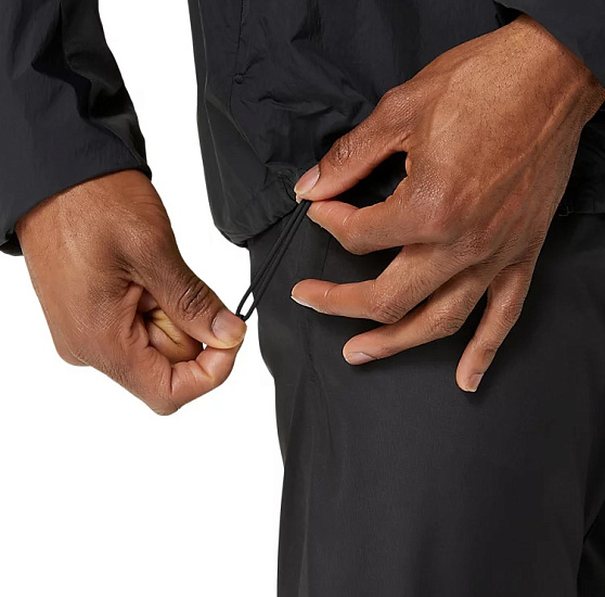 Куртка мужская ASICS Road Packable Black - Фото 7 большая
