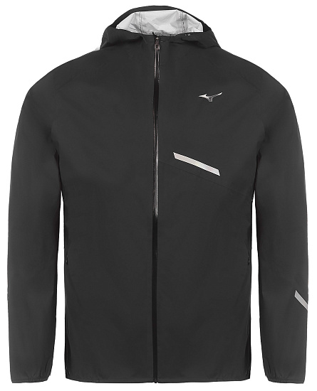 Куртка мужская Mizuno Waterproof 20K ER Black - Фото 1 большая