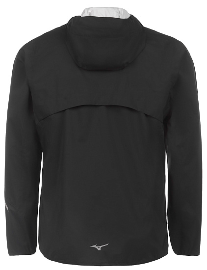 Куртка мужская Mizuno Waterproof 20K ER Black - Фото 2 большая