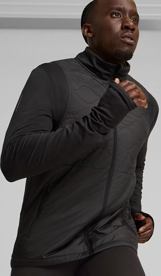 Куртка мужская Puma Run Cloudspun Black - Фото 2 большая