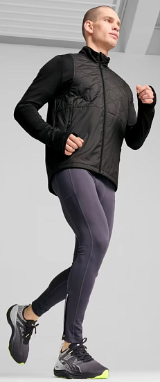 Куртка мужская Puma Run Cloudspun Black - Фото 4 большая