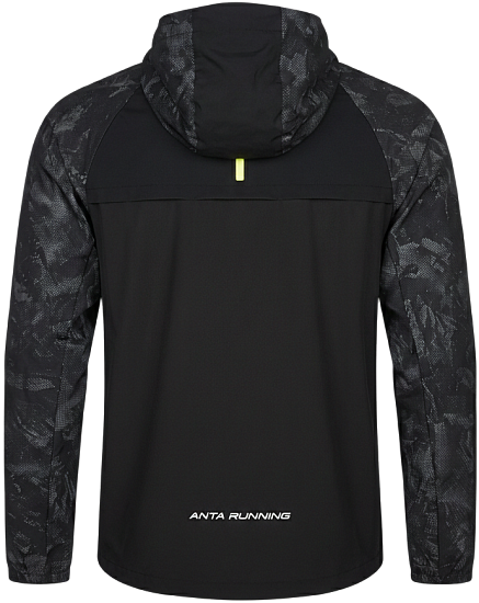 Куртка мужская Anta 852615601 Black/Allover Print - Фото 2 большая