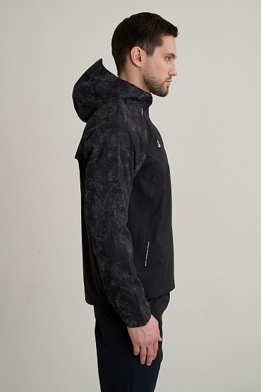 Куртка мужская Anta 852615601 Black/Allover Print - Фото 4 большая