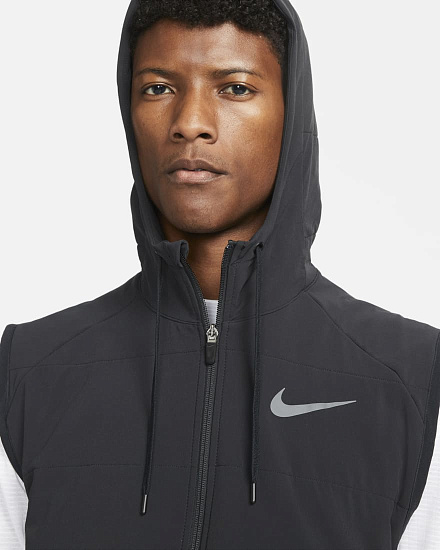 Жилет мужской Nike Therma-FIT Winterized Black/Black/Iron Grey - Фото 4 большая