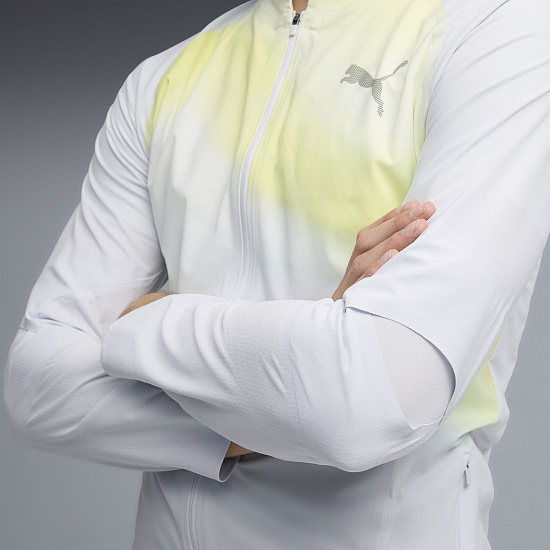 Куртка мужская Puma Lightspeed Uw Graphic Silver Mist/Aop - Фото 5 большая