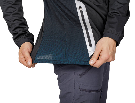 Куртка мужская Mizuno Static BT Softshell Hoodie Черный - Фото 5 большая