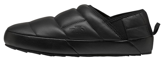 Тапки The North Face ThermoBall Traction Mule Leather Tnf Black/Tnf Black - Фото 2 большая