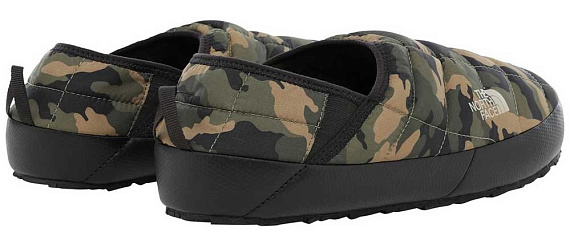 Тапки мужские The North Face Thermoball Traction Mule V Burnt Olive Green/TNF Black - Фото 3 большая