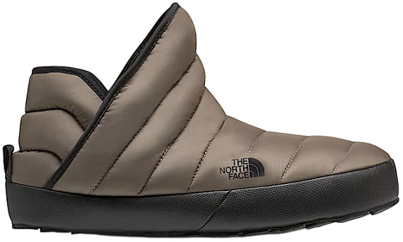 Тапки мужские The North Face Thermoball Traction Bootie Mocha Brown/TNF Black - Фото 1 большая