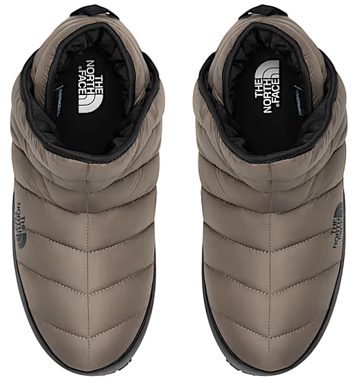 Тапки мужские The North Face Thermoball Traction Bootie Mocha Brown/TNF Black - Фото 2 большая