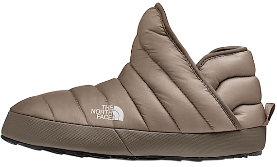 Тапки женские The North Face Thermoball Traction Bootie Mushroom Grey/Mocha Brown - Фото 2 большая