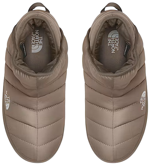 Тапки женские The North Face Thermoball Traction Bootie Mushroom Grey/Mocha Brown - Фото 3 большая