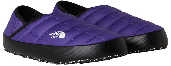 Тапки женские The North Face Thermoball Traction Mule V Peak Purple/TNF Black - Фото 3 большая