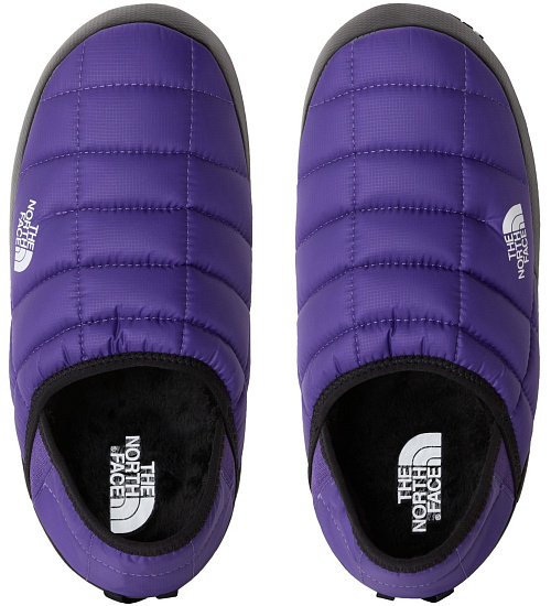 Тапки женские The North Face Thermoball Traction Mule V Peak Purple/TNF Black - Фото 6 большая