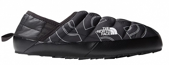 Тапки мужские The North Face Thermoball Traction Mule V TNF Black Half Dome Outline Print - Фото 1 большая