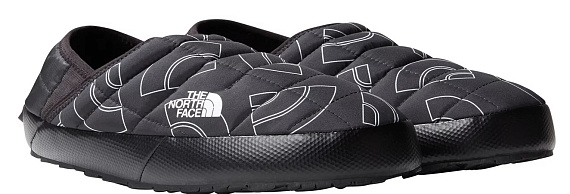 Тапки мужские The North Face Thermoball Traction Mule V TNF Black Half Dome Outline Print - Фото 2 большая