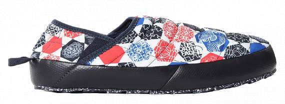 Тапки мужские The North Face Thermoball Traction Mule V TNF Blue Ic Geo Print/TNF Blue - Фото 1 большая