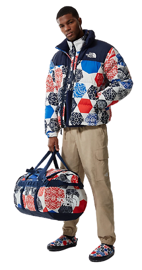 Тапки мужские The North Face Thermoball Traction Mule V TNF Blue Ic Geo Print/TNF Blue - Фото 10 большая