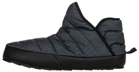 Тапки женские The North Face Thermoball Traction Bootie Phantom Grey Heather Print/TNF Black - Фото 5 большая