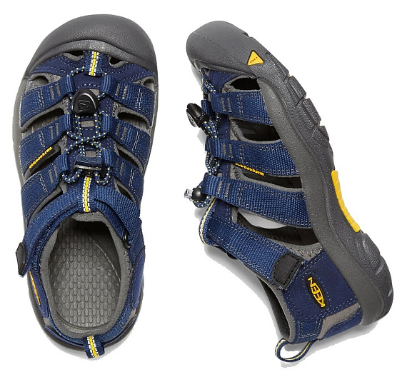 Сандалии детские Keen Newport H2 Blue Depths/Gargoyle - Фото 3 большая