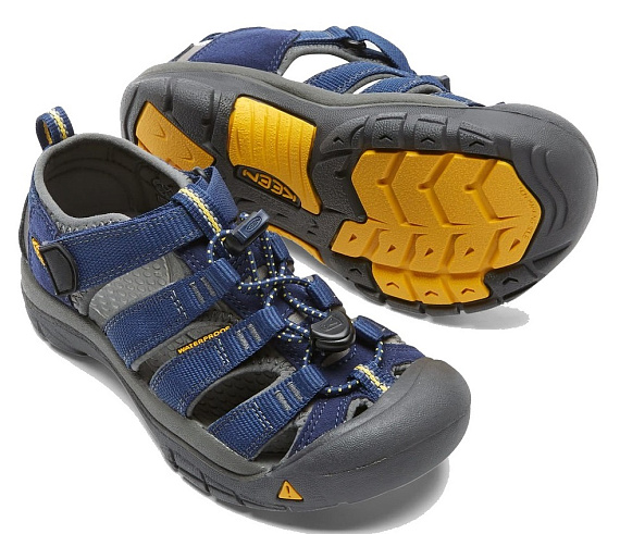 Сандалии детские Keen Newport H2 Blue Depths/Gargoyle - Фото 6 большая