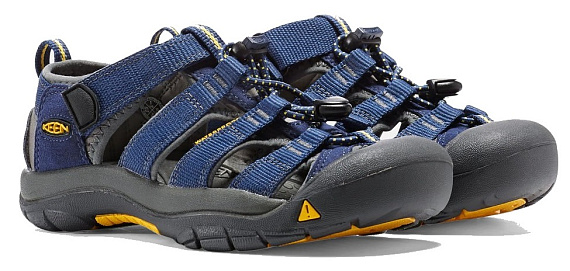 Сандалии детские Keen Newport H2 Blue Depths/Gargoyle - Фото 7 большая