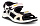 Сандалии детские Ecco X-Trinsic White/Black/Pink - Фото 1 малая